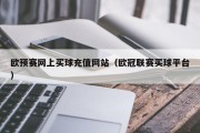 欧预赛网上买球充值网站（欧冠联赛买球平台）